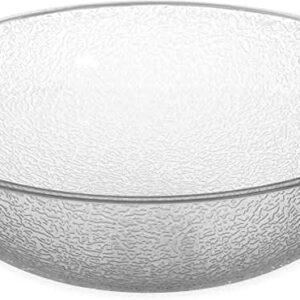 BOWL PEBBLE CRYSTAL 12''