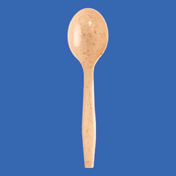 CUTLERY SOUP SPOON WHEAT FIBER 1000CT