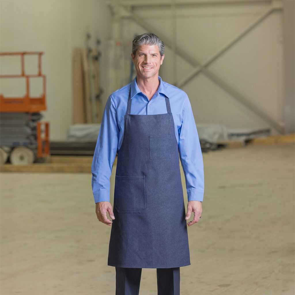 APRON BIB DENIM 2PKT