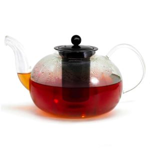 TEAPOT GLASS CH'A 1.5L BK/SS
